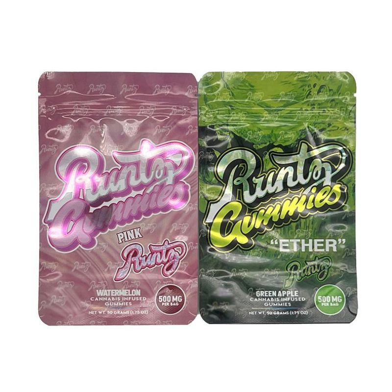 Runtz Gummies Mylar Bags | 500mg